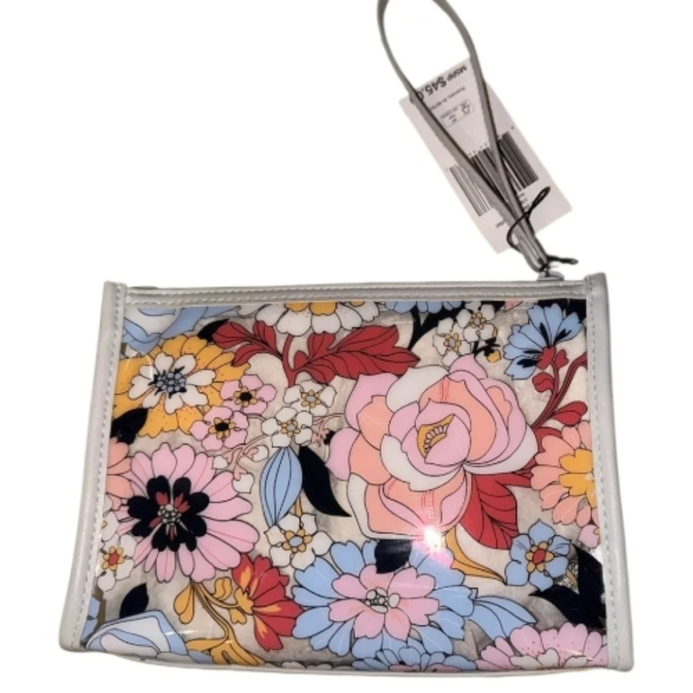 Vera Bradley Aloha Bloom Clear Beach Wristlet  NWT